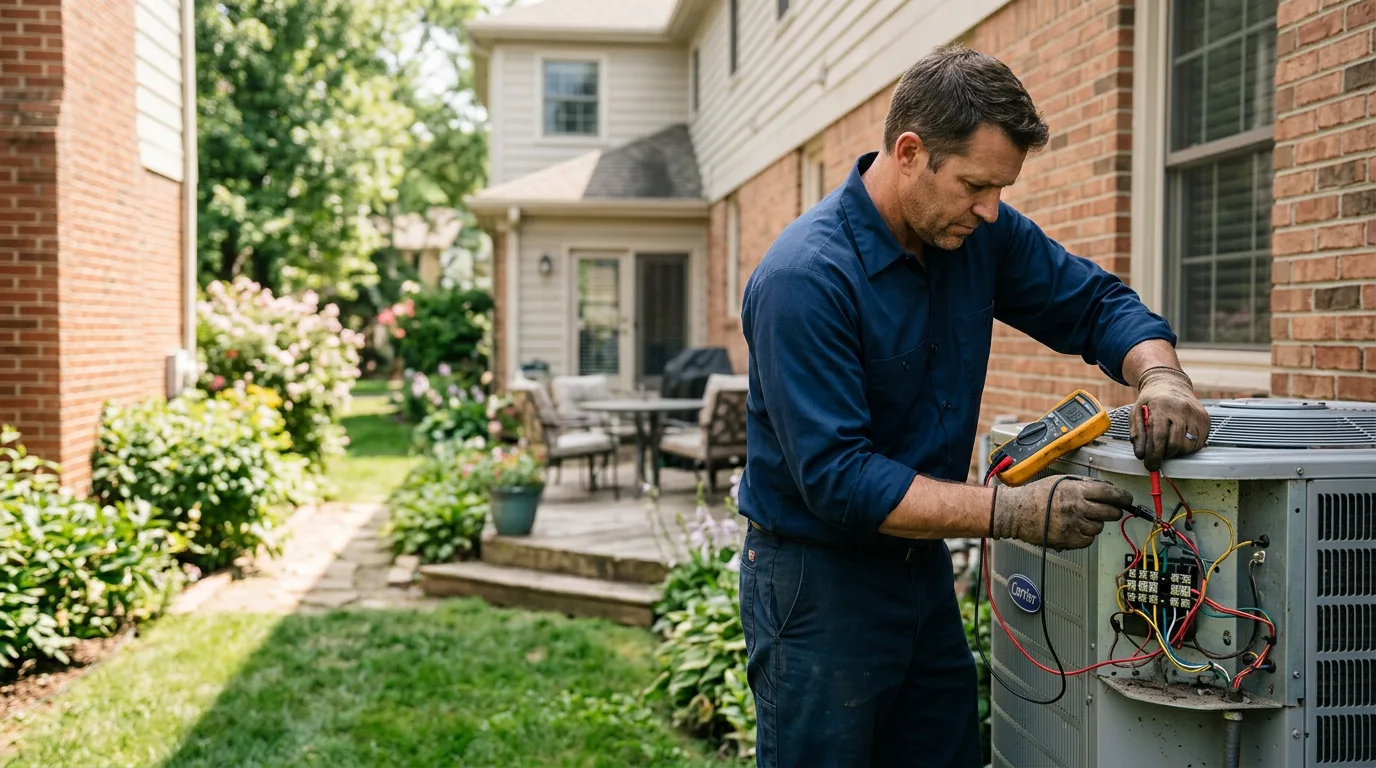 HVAC technician working near Sangerville, ME